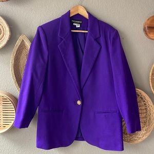 Vintage oversized 100% wool blazer